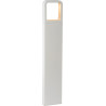 Borne moderne extérieure LED en aluminium blanc H65 cm Ilda