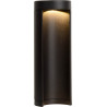Borne moderne d'extérieur LED en aluminium noir H25 cm Ilea