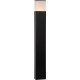 Borne moderne d'extérieur aluminium noir LED H90 cm Ilona