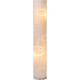 Lampadaire contemporain en tissu blanc Valencia