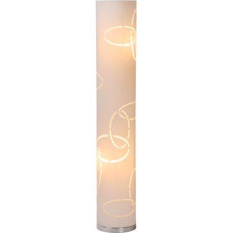 Lampadaire contemporain en tissu blanc Valencia