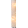 Lampadaire contemporain en tissu blanc Valencia