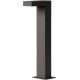 Borne moderne extérieure en aluminium noir LED Kalia