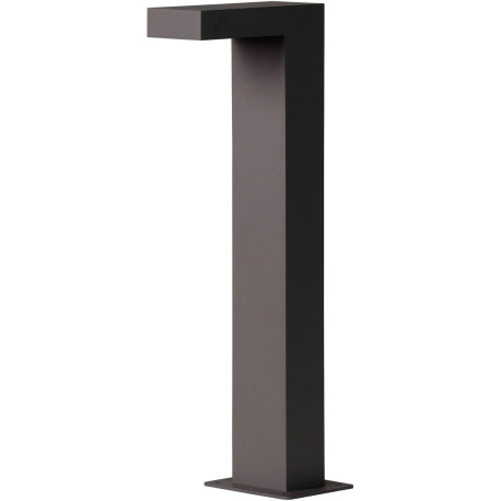 Borne moderne extérieure en aluminium noir LED Kalia