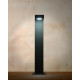 Borne moderne extérieure en aluminium noir LED Kalia