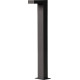 Borne moderne extérieure en aluminium noir LED Kalio