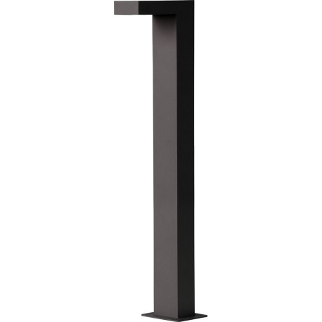 Borne moderne extérieure en aluminium noir LED Kalio