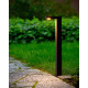 Borne moderne extérieure en aluminium noir LED Kalio