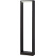 Borne moderne d'extérieur aluminium noir LED Kamil