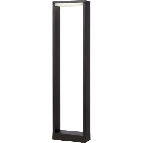 Borne moderne d'extérieur aluminium noir LED Kamil
