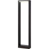Borne moderne d'extérieur aluminium noir LED Kamil