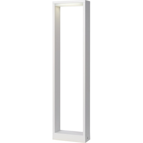 Borne moderne d'extérieur aluminium blanc LED Kamil