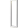 Borne moderne d'extérieur aluminium blanc LED Kamil