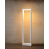 Borne moderne d'extérieur aluminium blanc LED Kamil
