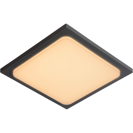 Plafonnier moderne d'extérieur en aluminium noir LED Karel