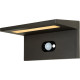 Applique solaire moderne d'extérieur aluminium noir LED Kassy