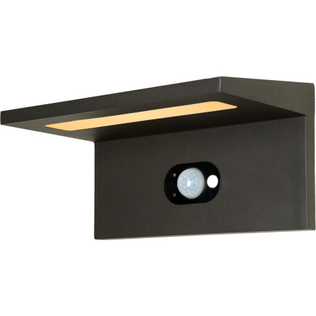Applique solaire moderne d'extérieur aluminium noir LED Kassy