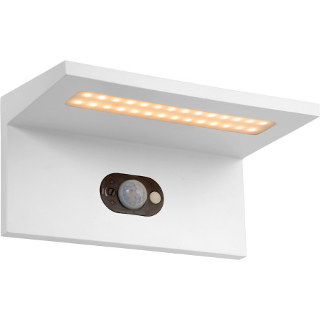Applique solaire moderne d'extérieur aluminium blanc LED Kassy