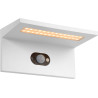 Applique solaire moderne d'extérieur aluminium blanc LED Kassy