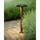 Borne moderne d'extérieur aluminium noir LED H50 cm Katell