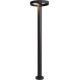 Borne moderne d'extérieur aluminium noir LED H80 cm Katell
