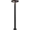 Borne moderne d'extérieur aluminium noir LED H80 cm Katell