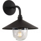 Applique vintage d'extérieur aluminium noir LED Kelya