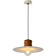 Suspension rustique en métal couleur crème Lars