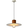 Suspension rustique en métal couleur crème Lars
