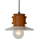 Suspension rustique en métal couleur crème Lars