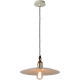 Suspension rustique en métal couleur crème Lary
