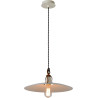 Suspension rustique en métal couleur crème Lary