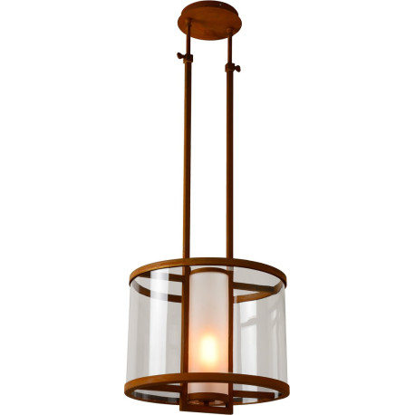 Suspension vintage en métal rouillé Ø43 cm Macao