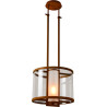 Suspension vintage en métal rouillé Ø43 cm Macao