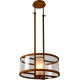 Suspension vintage en métal rouillé Ø51 cm Macao
