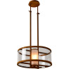 Suspension vintage en métal rouillé Ø51 cm Macao