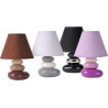 Lampe de table contemporaine céramique mauve Galet