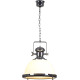 Suspension rustique en acier et verre Naomi