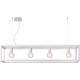 Suspension industrielle en métal blanc Nahel