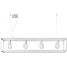 Suspension industrielle en métal blanc Nahel