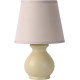 Lampe de table vintage céramique et tissu taupe Cindy