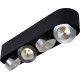 Plafonnier moderne en aluminium noir 4 LED Nahïa