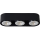 Plafonnier moderne en aluminium noir 3 LED Nahïa