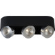 Plafonnier moderne en aluminium noir 3 LED Nahïa