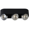 Plafonnier moderne en aluminium noir 3 LED Nahïa