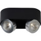 Plafonnier moderne en aluminium noir 2 LED Nahïa