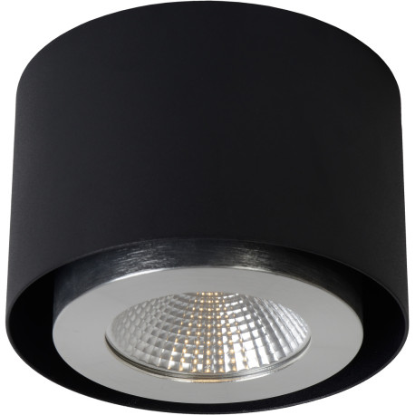 Plafonnier moderne en aluminium noir LED Nahïa