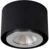 Plafonnier moderne en aluminium noir LED Nahïa