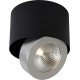 Plafonnier moderne en aluminium noir LED Nahïa
