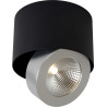 Plafonnier moderne en aluminium noir LED Nahïa